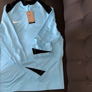 Nike Light Blue and Black Men's Jersey